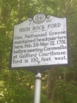 High Rock Ford was an important crossing point for both sides in the Revolutionary War.
